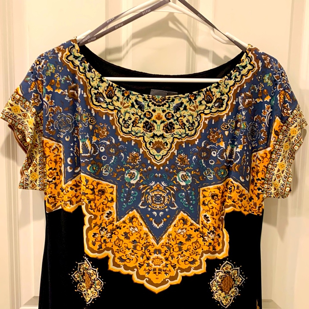 Womens relax fit printed dress size 10
